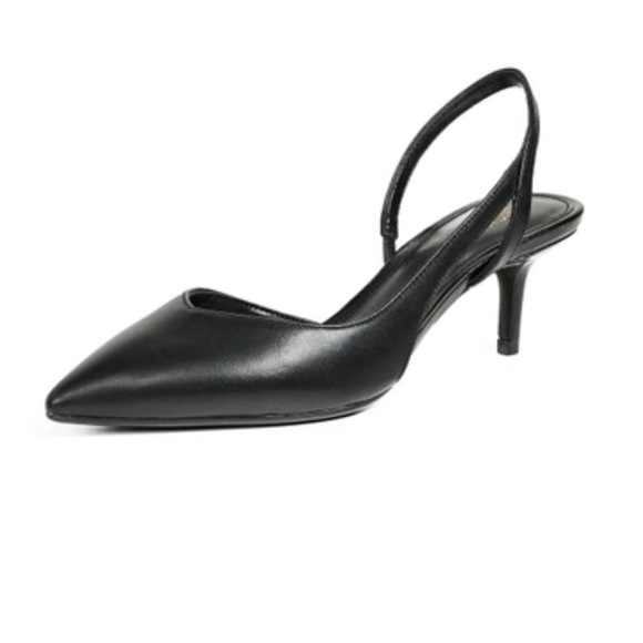 Michael Kors Eliza Flex Kitten Pumps in Black Leather - Picture 2 of 6